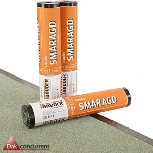 Baudersmaragd.bitumen.dakbedekking.wortelbestendige dakbedekking.sedumdak.wortelbestendige bedekking